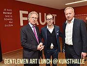 „Gentleman Art Lunch“ von Dr. Sonja Lechner in der Kunsthalle München: Faust, Champagner und Blaubeertarte für die Männerwelt (©Ftos: Hannes Magerstaedt)